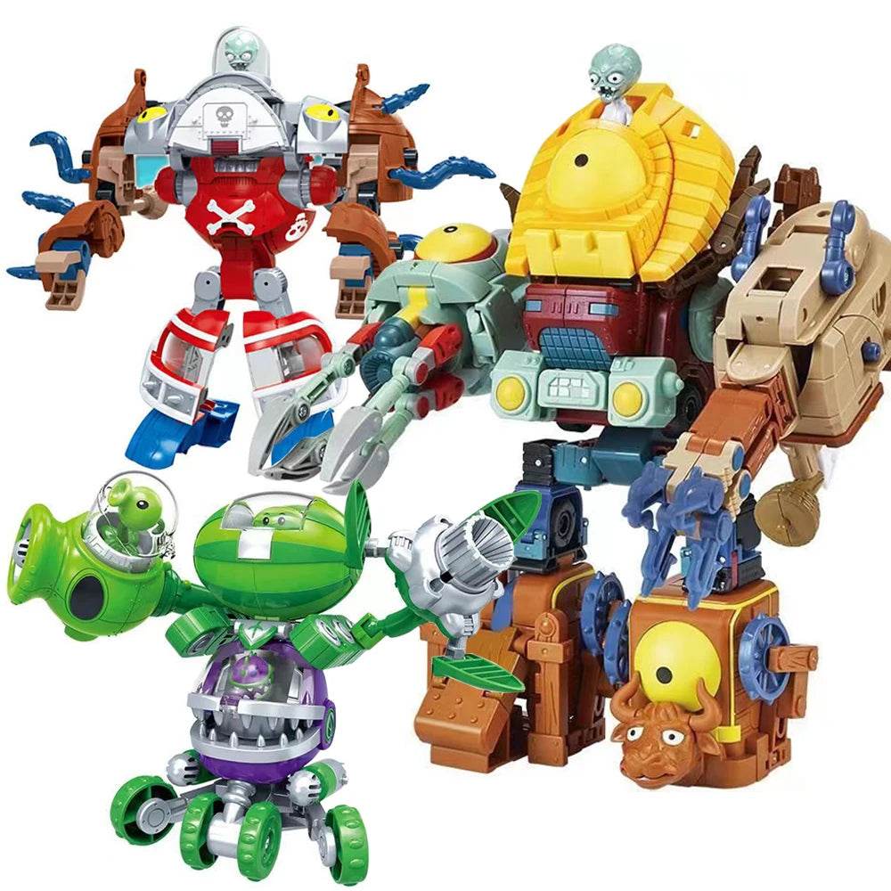 Plants vs. Zombies Boss Robot Melon-pult Chomper Doll Set - ToylandEU