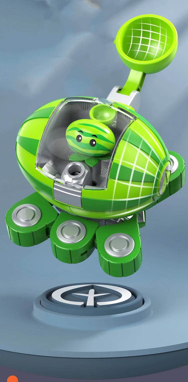 Plants vs. Zombies Boss Robot Melon-pult Chomper Doll Set - ToylandEU