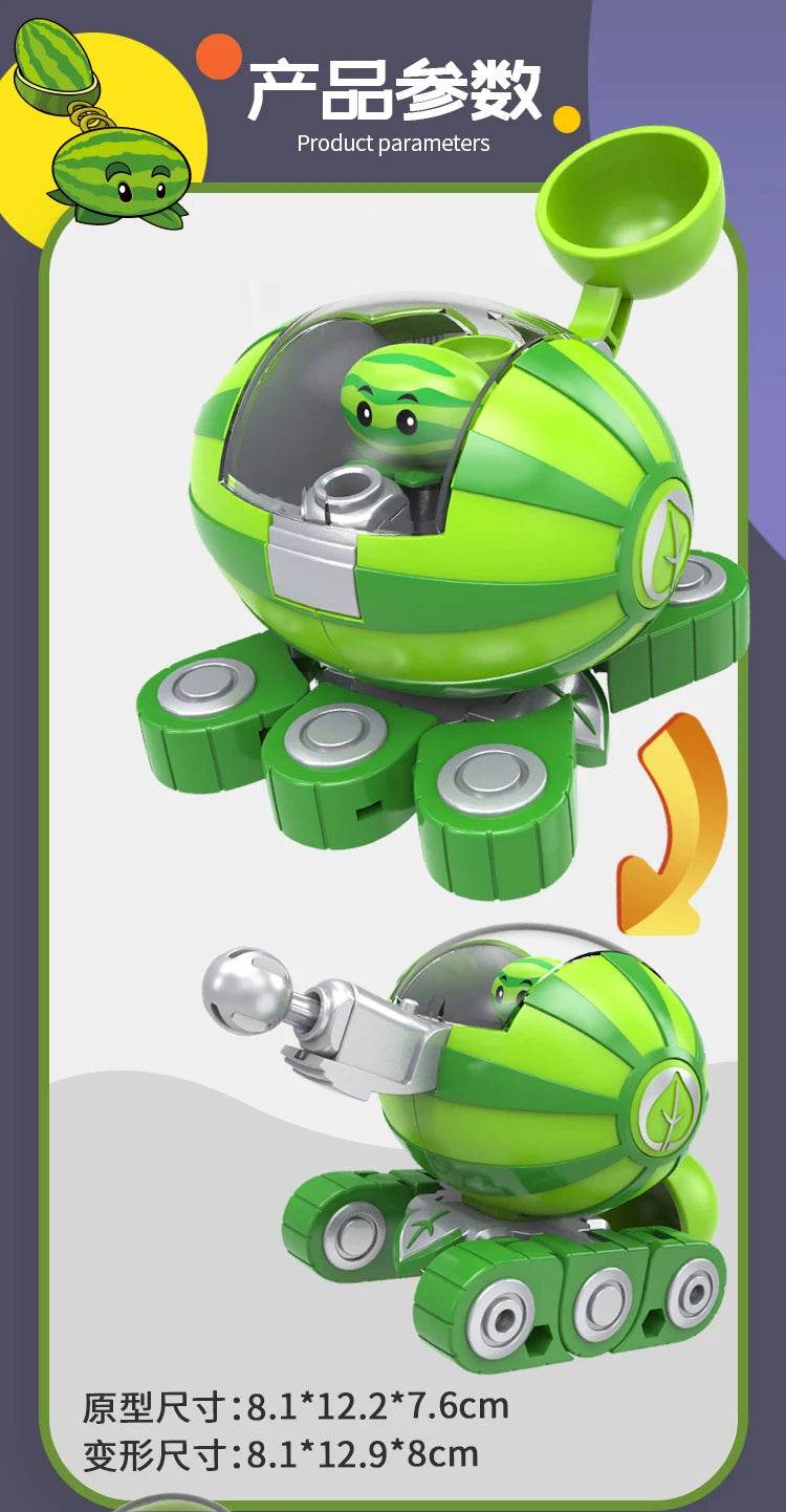 Plants vs. Zombies Boss Robot Melon-pult Chomper Doll Set - ToylandEU