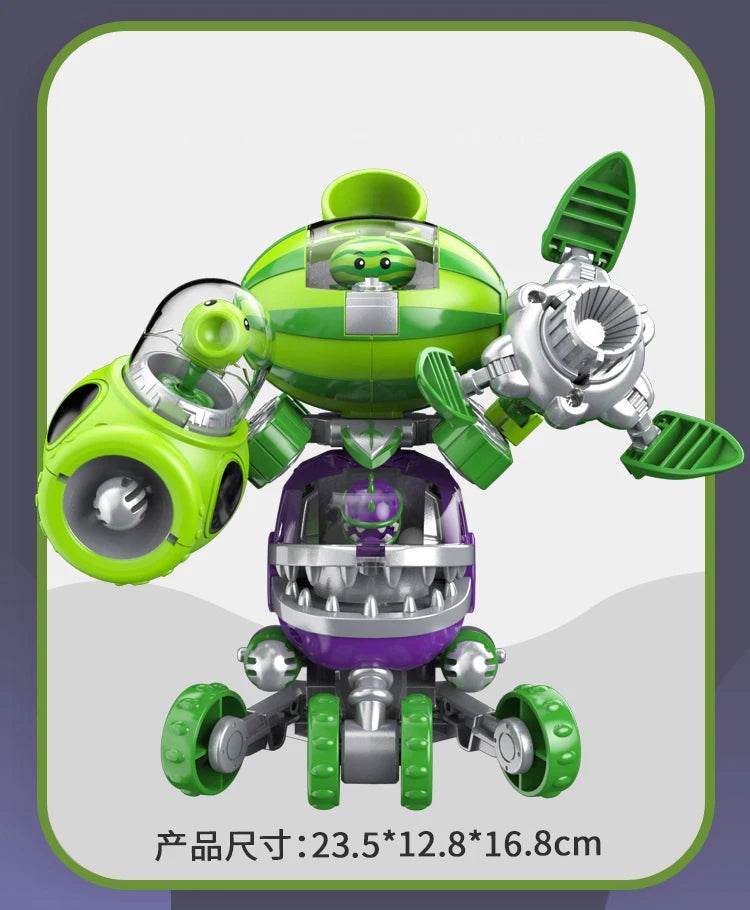 Plants vs. Zombies Boss Robot Melon-pult Chomper Doll Set - ToylandEU