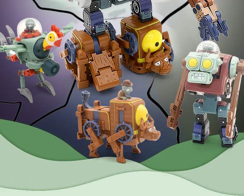 Plants vs. Zombies Boss Robot Melon-pult Chomper Doll Set - ToylandEU