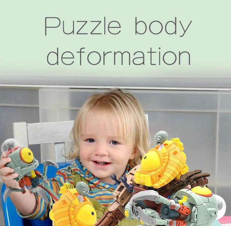 Plants vs. Zombies Boss Robot Melon-pult Chomper Doll Set - ToylandEU