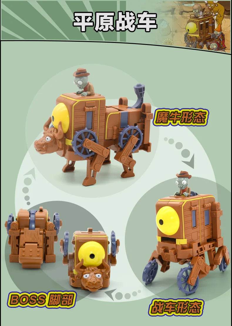 Plants vs. Zombies Boss Robot Melon-pult Chomper Doll Set - ToylandEU