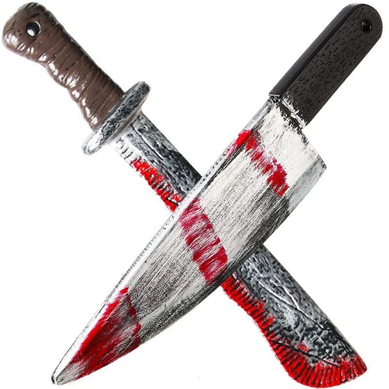 Plastic Prop Knife | Blood Splatter Design | Toylandeu™