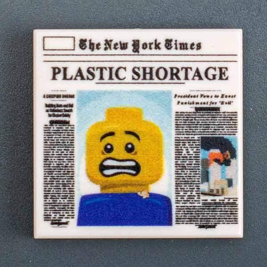 Custom Printed LEGO 2x2 Tile With Newspaper Artwork - ToylandEU