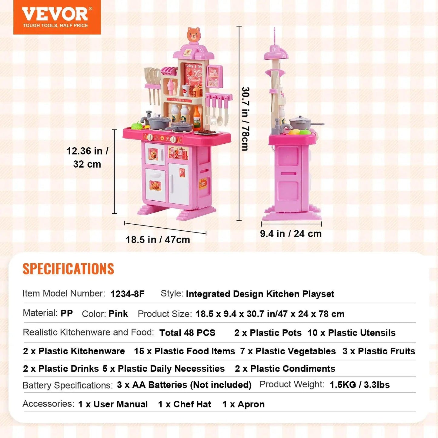  Kids Kitchen Toys Set 48 Pcs Promotes Creative Play -  ToylandEU™