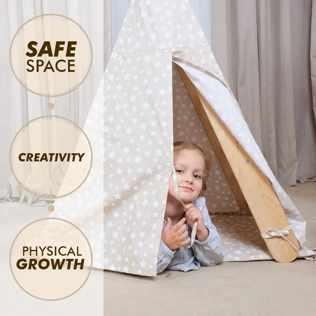 Play Tent Cover with Mat for Climbing Triangle Ladder - ToylandEU