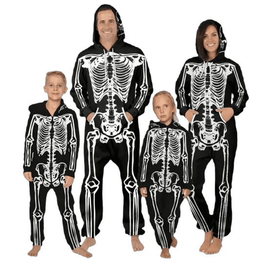 Playful Skeleton Spandex Romper for Kids - Perfect Halloween Costume! - ToylandEU