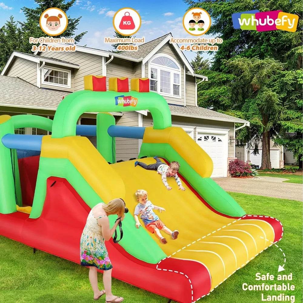 Playhouse 18x8.2FT Inflatable Obstacle Course for Kids - ToylandEU