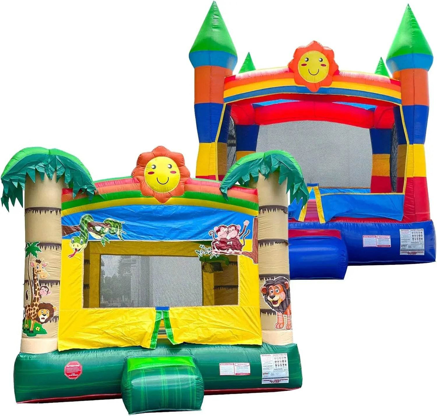 Playhouse Crossover Inflatable Bounce House for Kids and Toddlers - ToylandEU