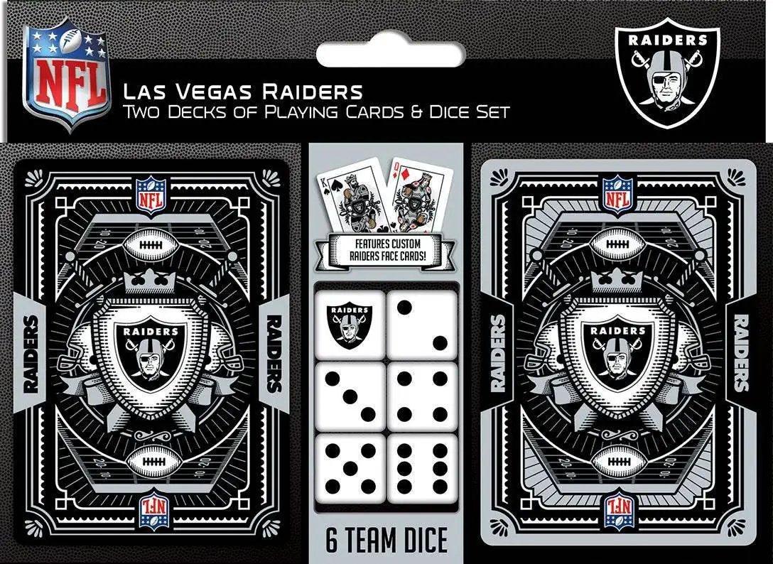 Las Vegas Raiders Playing Cards And Dice Set Two Pack -  ToylandEU™
