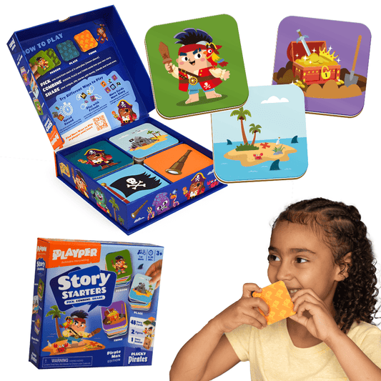 Story Starter Cards | Pirate Theme Prompts | Creative Writing Toy | For Kids