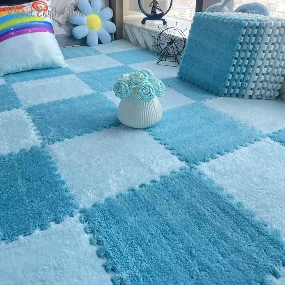  10/20Pcs Soft Plush Children's Mat Baby Play Mat Eva Foam Puzzle Carpet in Children's Room Keep Warm Playmat Floor Mat -  ToylandEU™