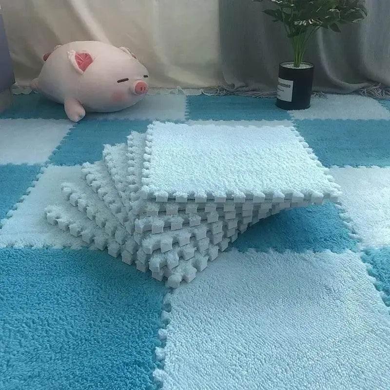  10/20Pcs Soft Plush Children's Mat Baby Play Mat Eva Foam Puzzle Carpet in Children's Room Keep Warm Playmat Floor Mat -  ToylandEU™
