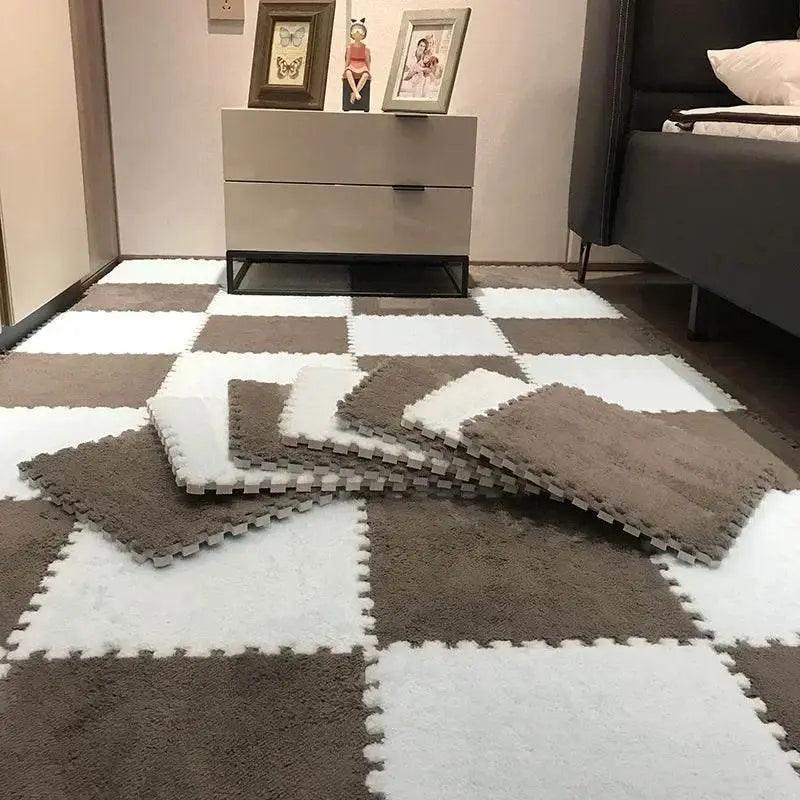  10/20Pcs Soft Plush Children's Mat Baby Play Mat Eva Foam Puzzle Carpet in Children's Room Keep Warm Playmat Floor Mat -  ToylandEU™