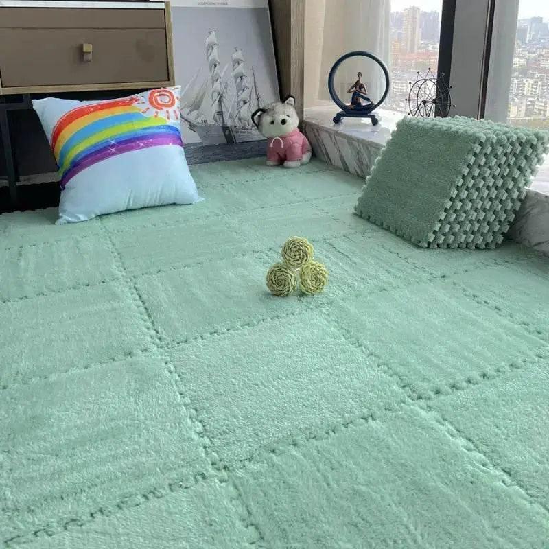  10/20Pcs Soft Plush Children's Mat Baby Play Mat Eva Foam Puzzle Carpet in Children's Room Keep Warm Playmat Floor Mat -  ToylandEU™