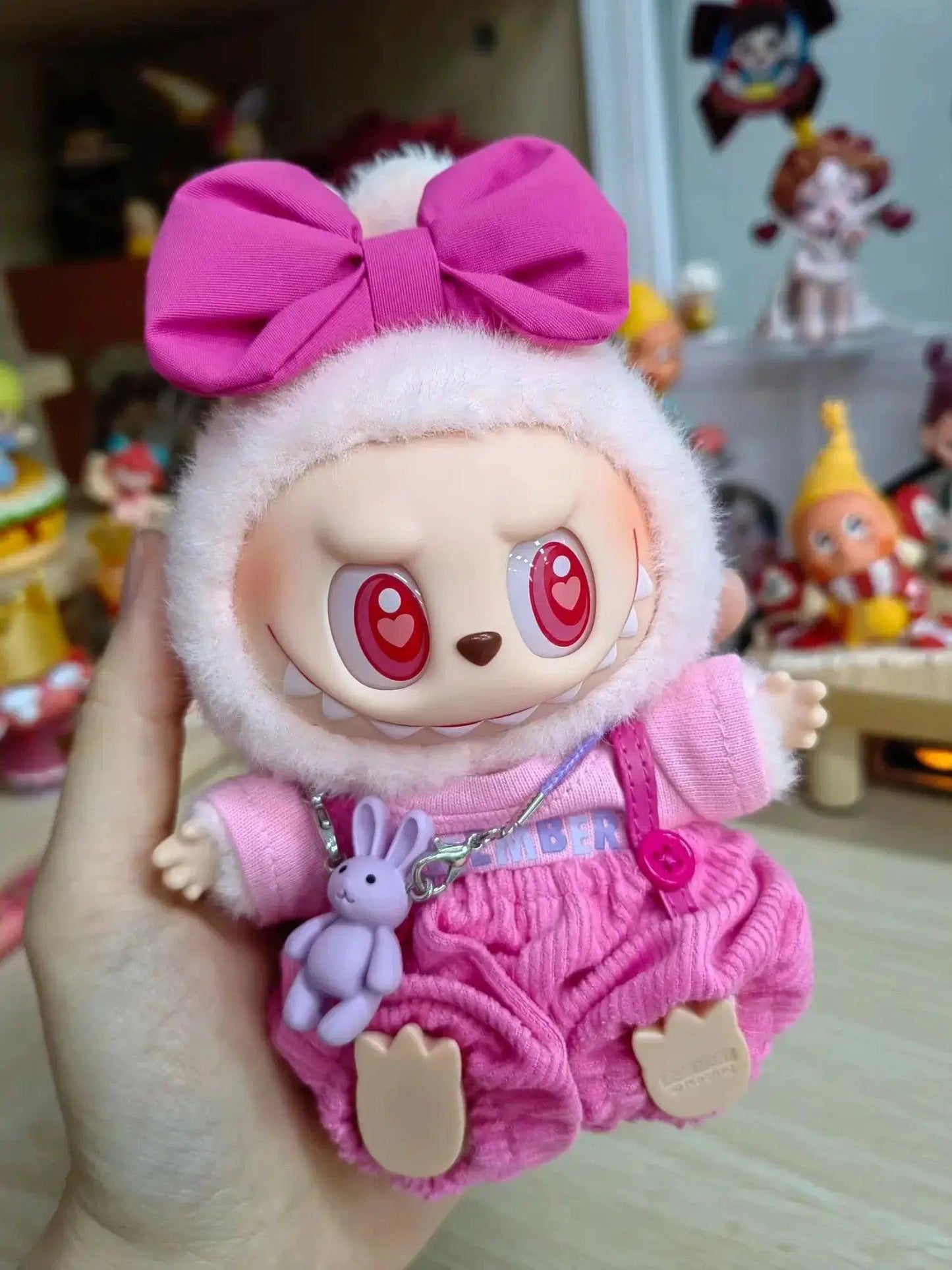  Labubu Plush Doll Clothes Set 17cm Cute Macaron Outfit -  ToylandEU™