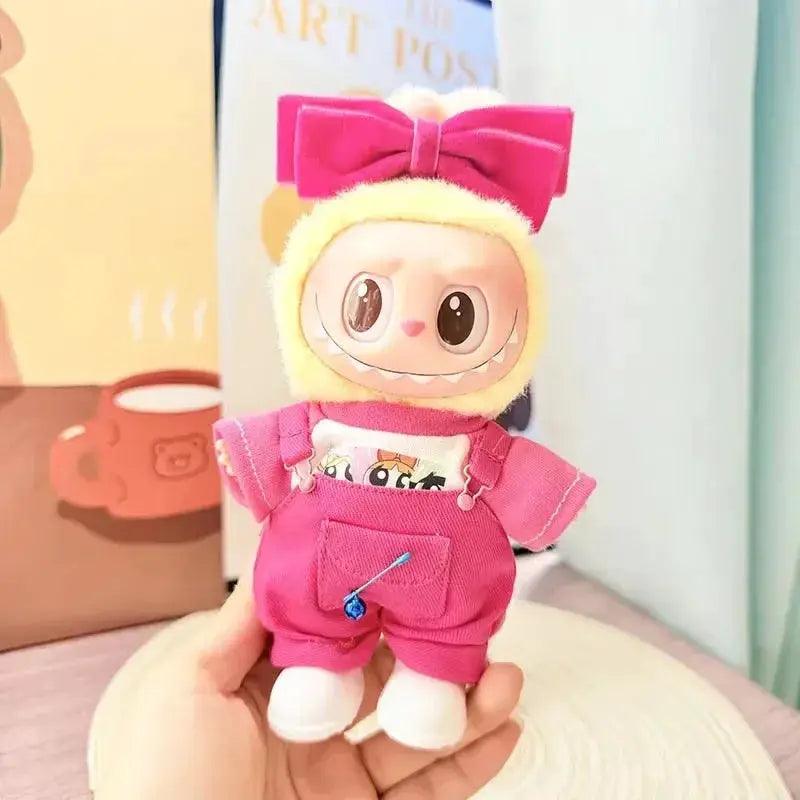  Labubu Plush Doll Clothes Set 17cm Cute Macaron Outfit -  ToylandEU™