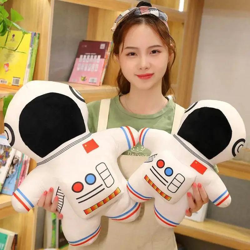  Plush Astronaut Spaceship Toy 1pc Stuffed Soft Doll Cartoon Pillow for Kids Creative Boys Birthday Gift -  ToylandEU™