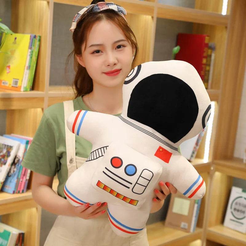 Plush Astronaut Spaceship Toy 1pc Stuffed Soft Doll Cartoon Pillow for Kids Creative Boys Birthday Gift - ToylandEU