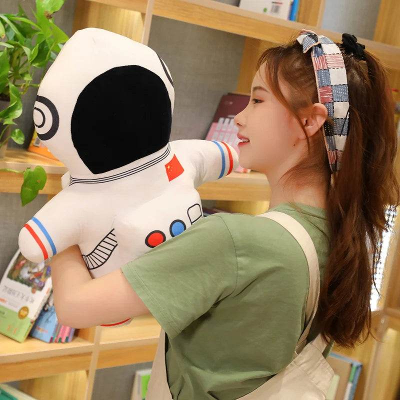 Plush Astronaut Spaceship Toy 1pc Stuffed Soft Doll Cartoon Pillow for Kids Creative Boys Birthday Gift - ToylandEU