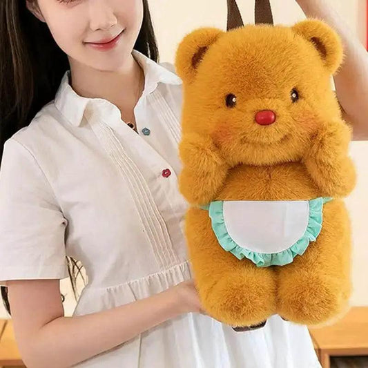  Adorable Bear Plush Backpack - Fun Cartoon Bag for Kids & Teens -  ToylandEU™