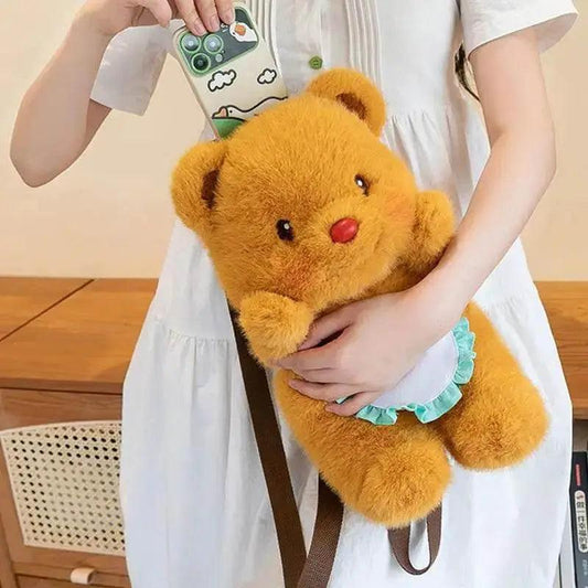  Adorable Bear Plush Backpack - Fun Cartoon Bag for Kids & Teens -  ToylandEU™