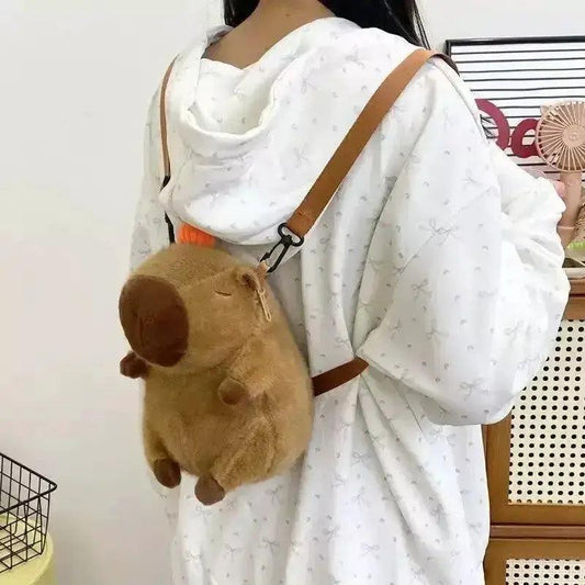  Kawaii Capybara Plush Backpack Soft Fur Bag For Kids -  ToylandEU™