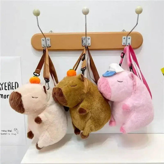  Kawaii Capybara Plush Backpack Soft Fur Bag For Kids -  ToylandEU™
