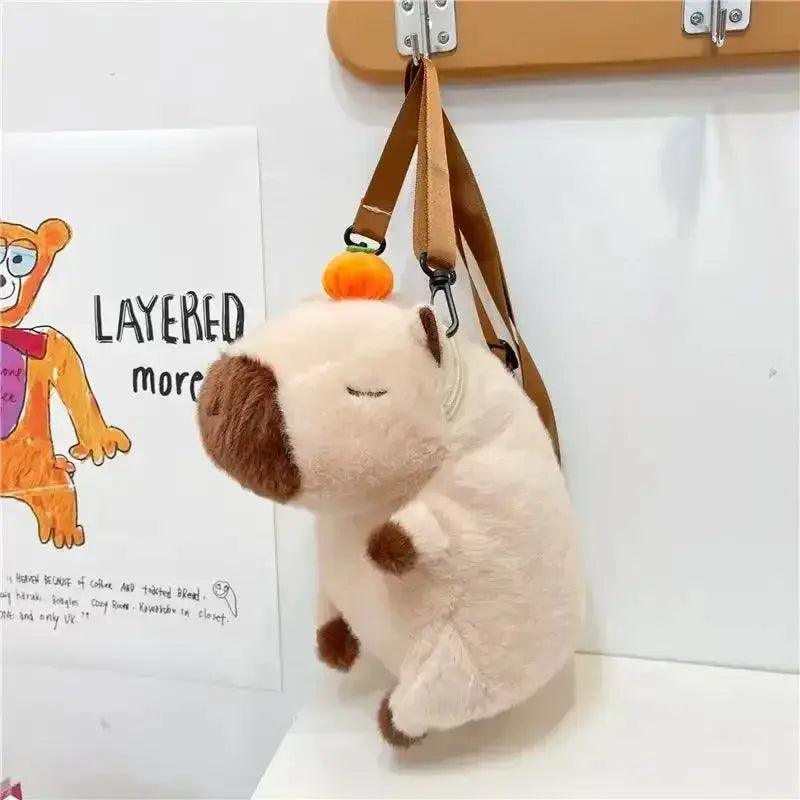  Kawaii Capybara Plush Backpack Soft Fur Bag For Kids -  ToylandEU™