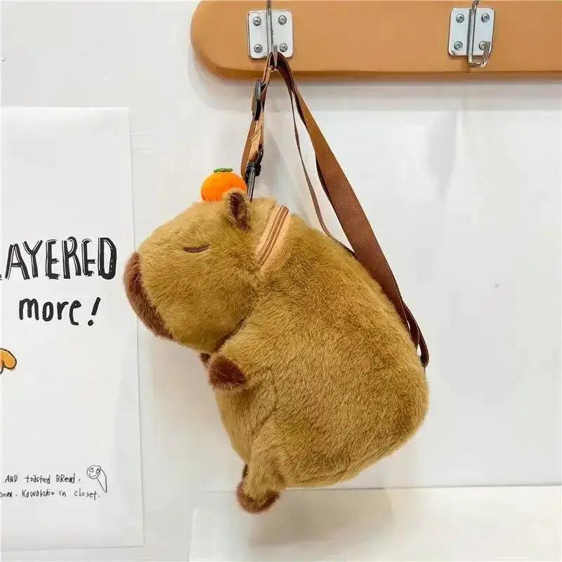  Kawaii Capybara Plush Backpack Soft Fur Bag For Kids -  ToylandEU™