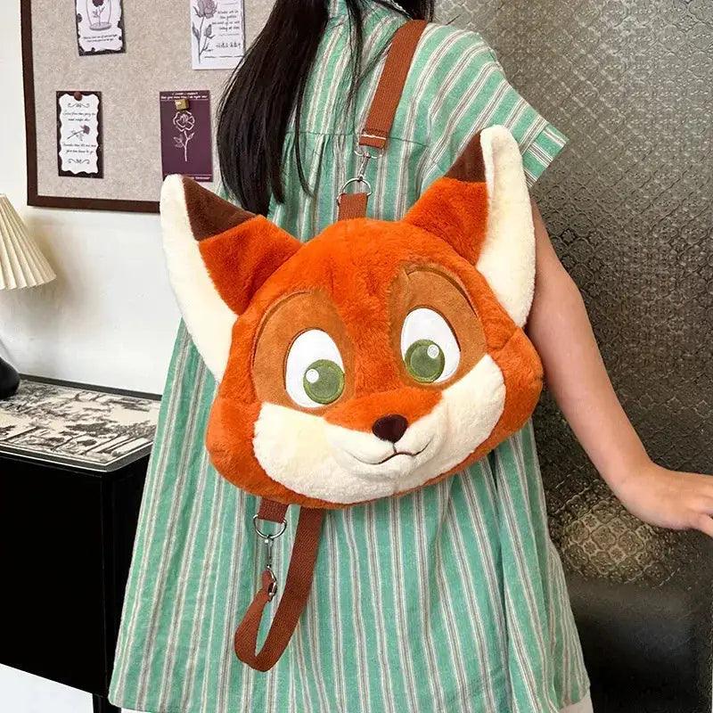  Cute Fox Plush Backpack For Kids With Fluffy Comfort -  ToylandEU™
