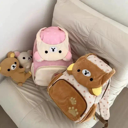  Rilakkuma Plush Backpack Large Capacity Kawaii Bag -  ToylandEU™