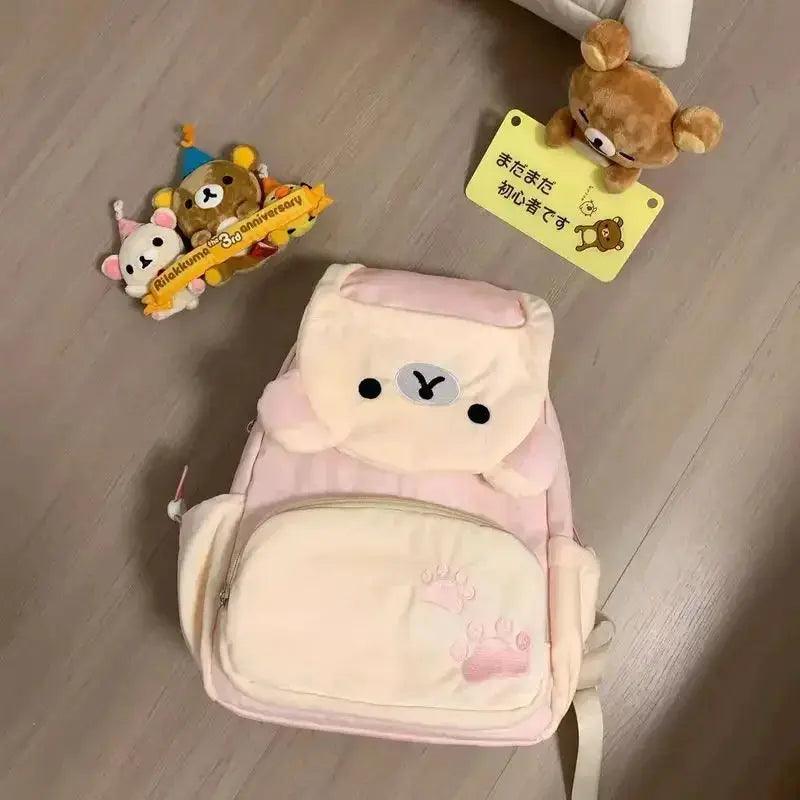  Rilakkuma Plush Backpack Large Capacity Kawaii Bag -  ToylandEU™