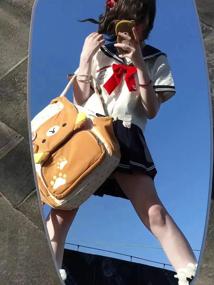  Rilakkuma Plush Backpack Large Capacity Kawaii Bag -  ToylandEU™
