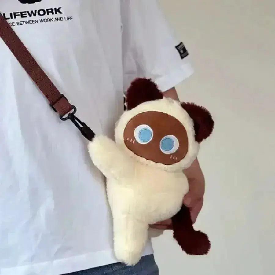  Cat Backpack Plush Kawaii Crossbody With Large Capacity -  ToylandEU™