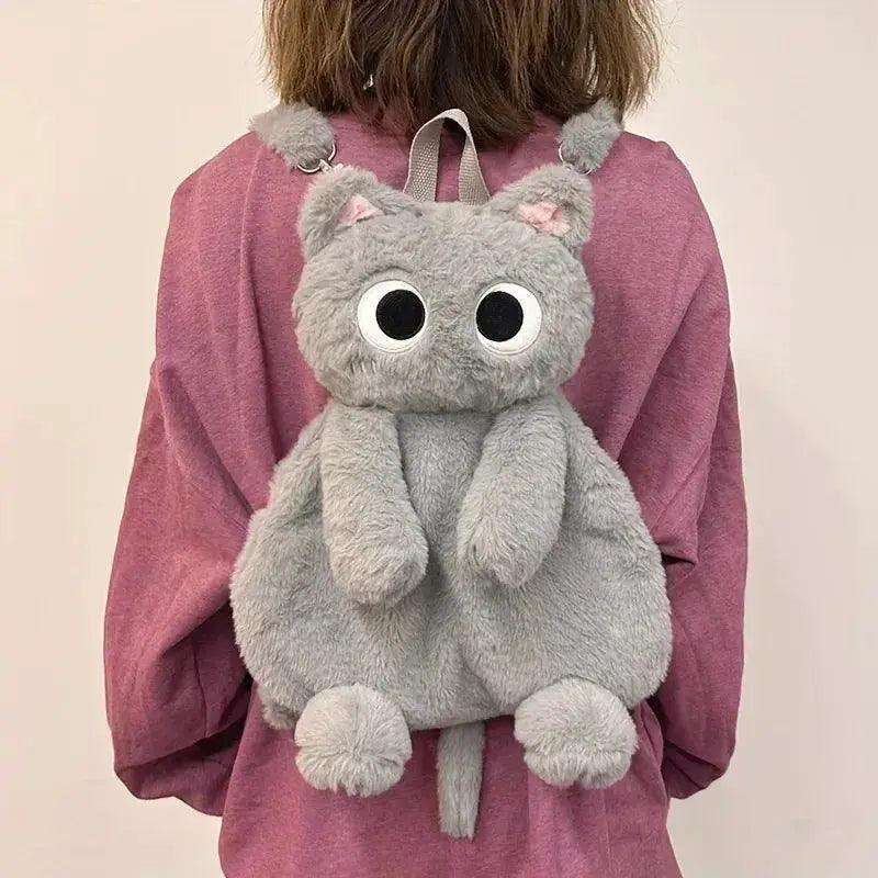  Cat Backpack Plush Kawaii Crossbody With Large Capacity -  ToylandEU™