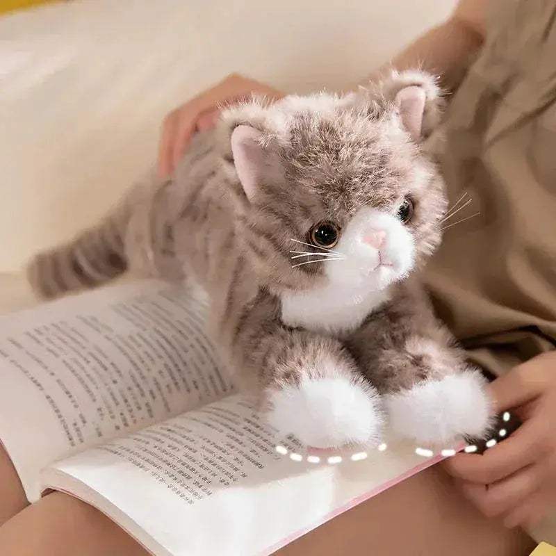  Plush Cat Toy Realistic Soft Five Color Kitten Gift -  ToylandEU™