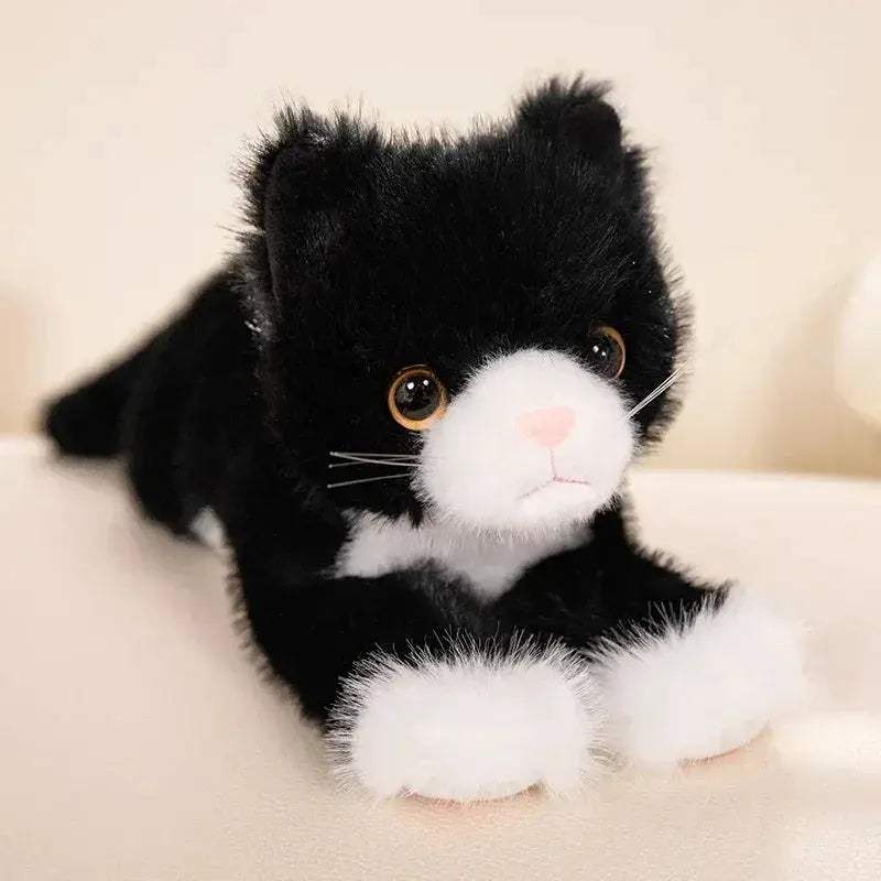  Plush Cat Toy Realistic Soft Five Color Kitten Gift -  ToylandEU™