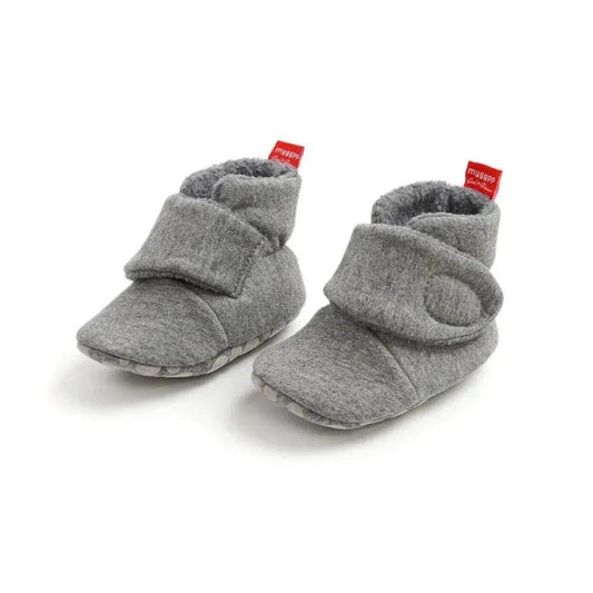  Cozy Plush Winter Booties for Newborns - Soft Sole Anti-slip Toddler Shoes for First Walkers -  ToylandEU™