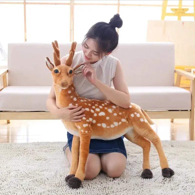 Plush Deer Toy Stuffed Animal for Kids and Home Decor - ToylandEU