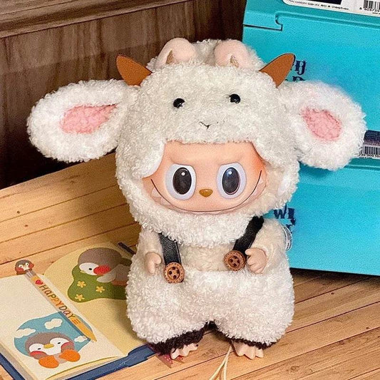 Plush Doll Outfit Animal Theme Overalls For Labubu Dolls - ToylandEU