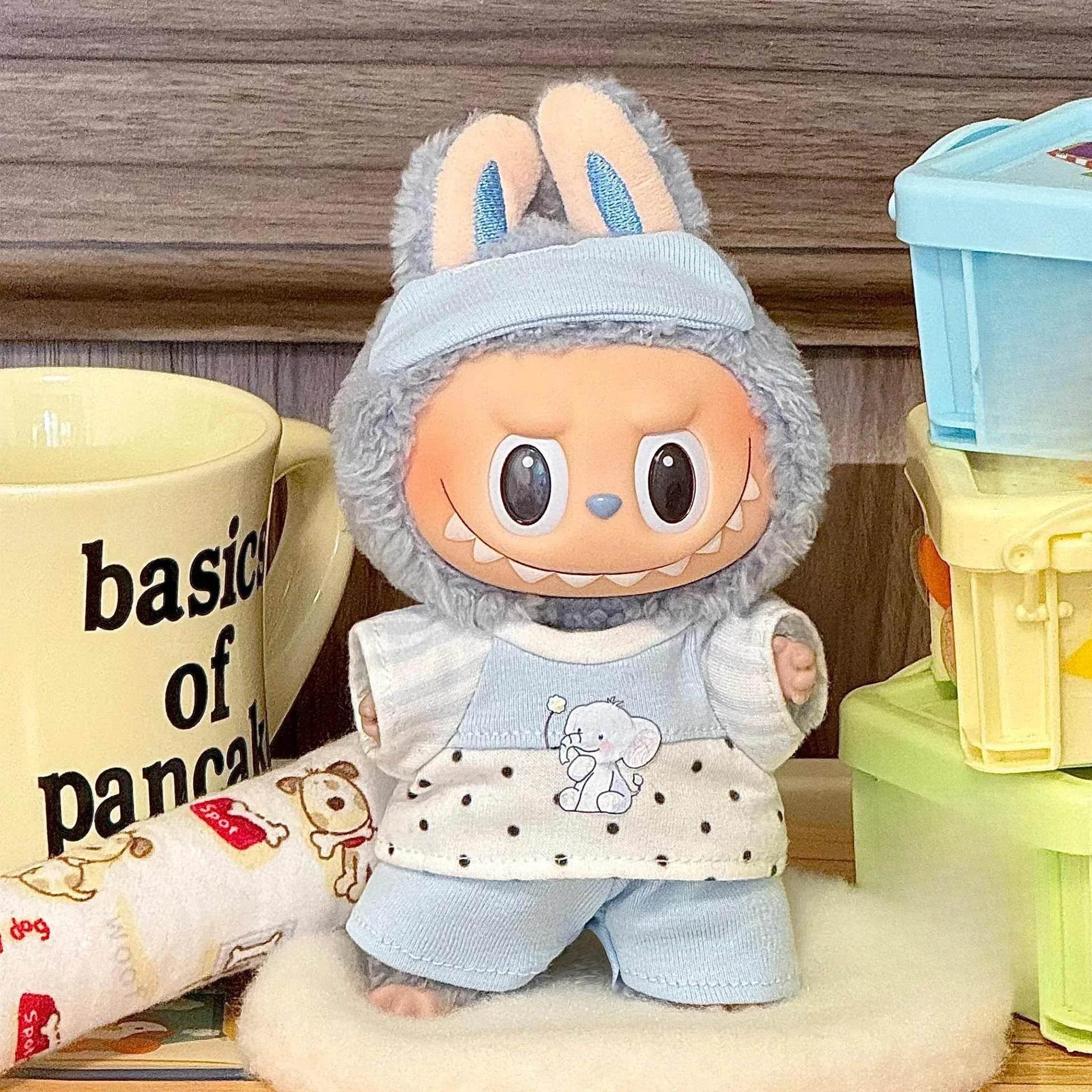 Plush Doll Outfit Animal Theme Overalls For Labubu Dolls - ToylandEU