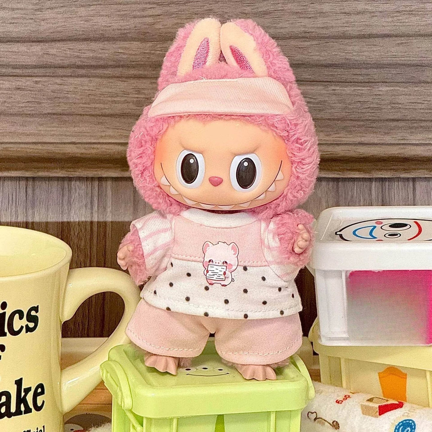 Plush Doll Outfit Animal Theme Overalls For Labubu Dolls - ToylandEU