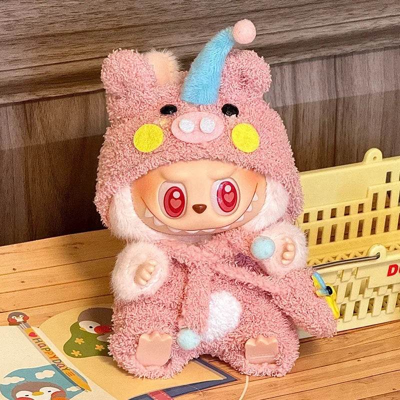 Plush Doll Outfit Animal Theme Overalls For Labubu Dolls - ToylandEU