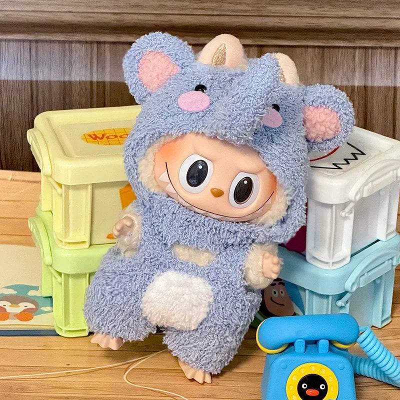 Plush Doll Outfit Animal Theme Overalls For Labubu Dolls - ToylandEU