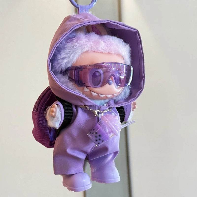 Plush Doll Outfit Squid Jumpsuit Milk Tea Cup Bag Labubu - ToylandEU