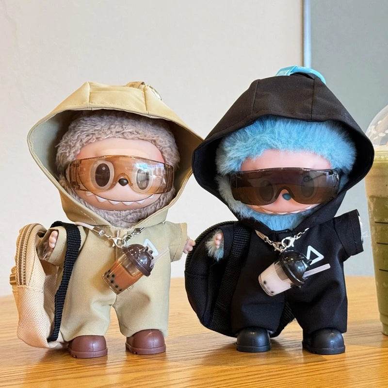 Plush Doll Outfit Squid Jumpsuit Milk Tea Cup Bag Labubu - ToylandEU