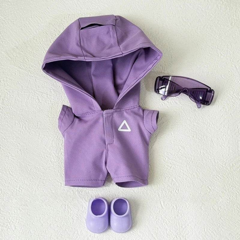 Plush Doll Outfit Squid Jumpsuit Milk Tea Cup Bag Labubu - ToylandEU