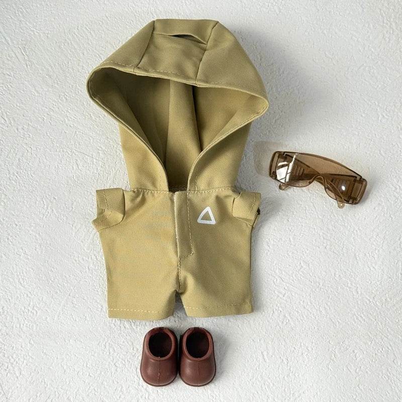 Plush Doll Outfit Squid Jumpsuit Milk Tea Cup Bag Labubu - ToylandEU